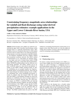 Constraining frequency&ndash;magnitude&ndash;area relationships for rainfall