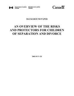 an overview of the risks and protectors for children