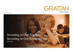 Investing)in)Our)Teachers, Investing)in)Our)Economy
