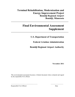 TABLE OF CONTENTS - Bemidji Regional Airport