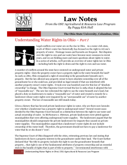 Understanding Water Rights in Ohio
