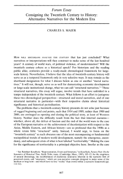 Consigning the Twentieth Century to History