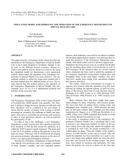 Simulation Model for Improving the Operation of
