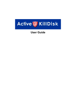 User Guide - Active@ KillDisk