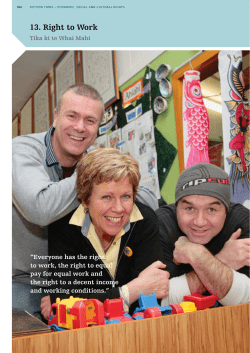 Right to work - Human Rights Commission