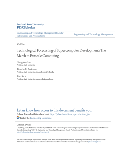 Technological Forecasting of Supercomputer