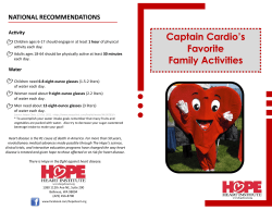 Captain Cardio`s Favorite Family Activities