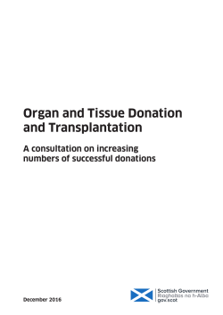 Organ and Tissue Donation and Transplantation