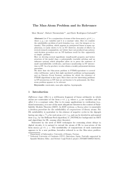 The Max-Atom Problem and its Relevance