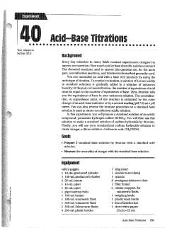 Text reference: Section 20.2 Every day scientists in many fields