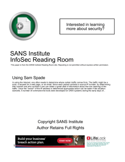 Using Sam Spade - SANS Institute