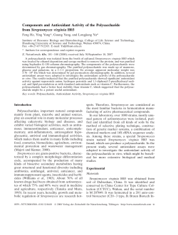 Components and Antioxidant Activity of the Polysaccharide from