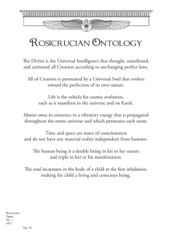Rosicrucian Ontology