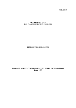 petroleum oil products - Food and Agriculture Organization of the