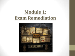 Segment 1 Exam Review