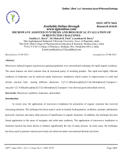Available Online through - International Journal of Pharmacy and