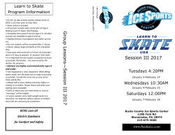 Group Lessons&mdash; Se ssion III 2017 Session III 2017