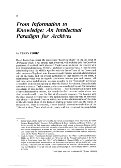 From Information to Knowledge: An Intellectual