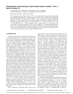 Infrared laser spectroscopy of jet-cooled carbon clusters: The 5 band