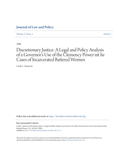 Discretionary Justice: A Legal and Policy Analysis