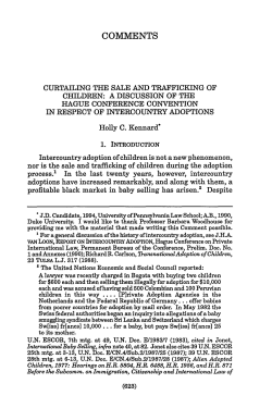 Curtailing the Sale and Trafficking of Children: A