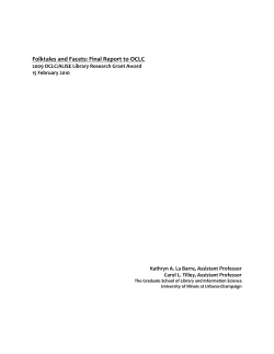 Folktales and Facets