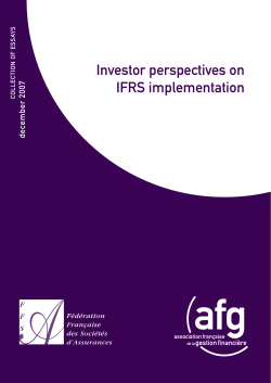 Investor perspectives on IFRS implementation