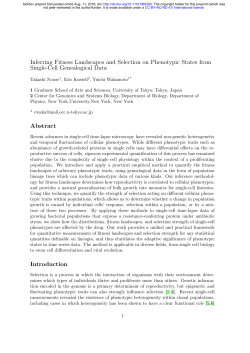 Inferring Fitness Landscapes and Selection on Phenotypic States