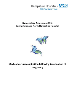 Medical vacuum aspiration following termination of pregnancy