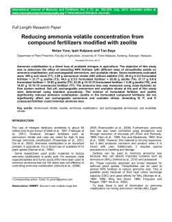 Reducing ammonia volatile concentration from compound fertilizers