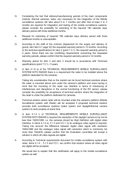 Q. Considering the fact that delivery/manufacturing periods of the