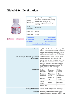 Global&reg; for Fertilization