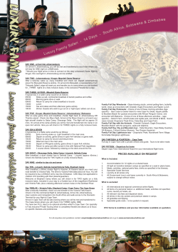 luxury family - Exclusive Touch Africa