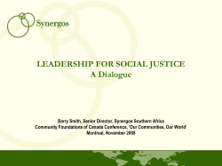 Leadership for Social Justice