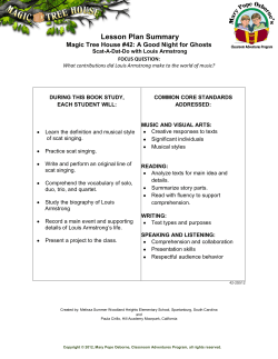 Lesson Plan Summary - Magic Tree House Classroom Adventures