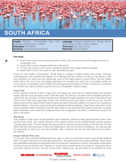 south africa - Monograms&reg; Vacations