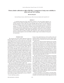 Piston-cylinder calibration at 400 to 500 MPa: A comparison