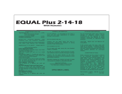 Equal Plus 2-14-18 rev 11-12-12