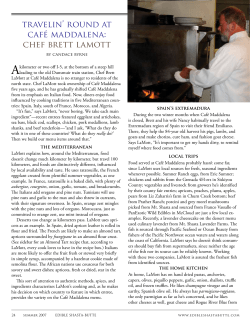 chef brett lamott - Edible Shasta Butte