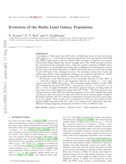 Evolution of the Radio Loud Galaxy Population