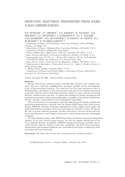 deducing electron properties from hard x