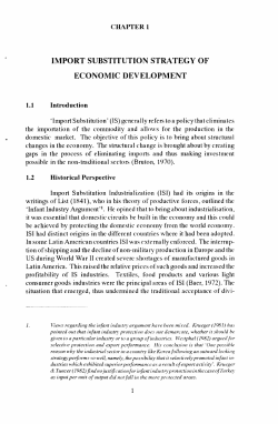 import substitution strategy of economic development