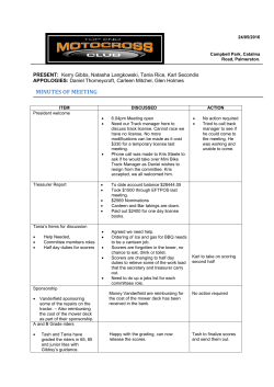 24th May 2016 - top end motox club