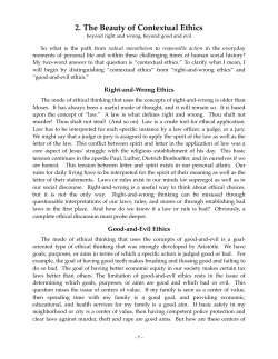 2. The Beauty of Contextual Ethics