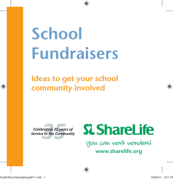 ShareLife fundraising ideas