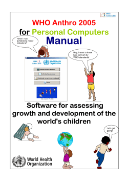 Manual - World Health Organization