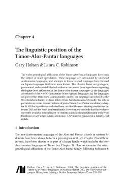 Chapter 4 - Language Science Press