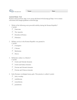 Ancient Rome Test - khoer