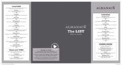 The LIST - The Almanack