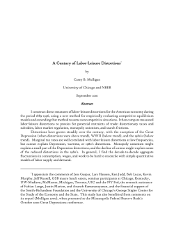 A Century of Labor-Leisure Distortions